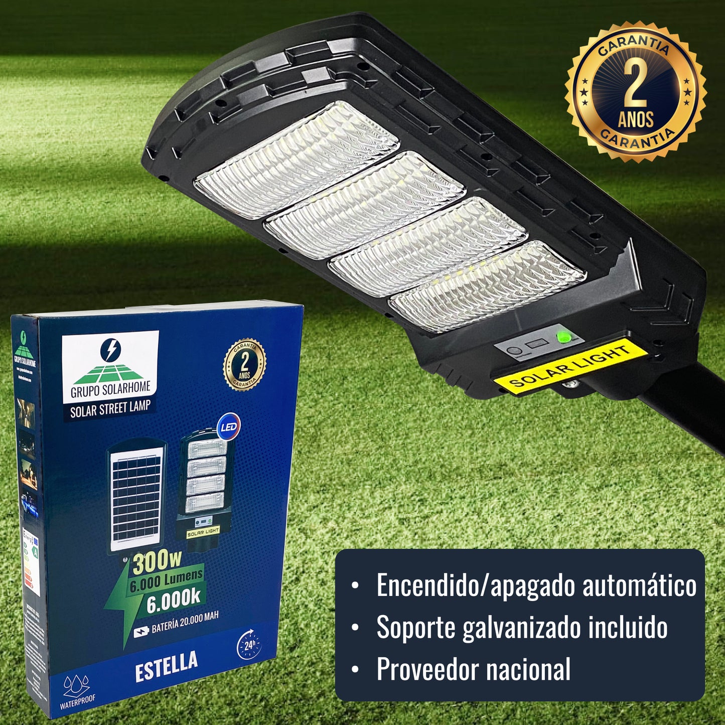 Lámpara Solar Stella