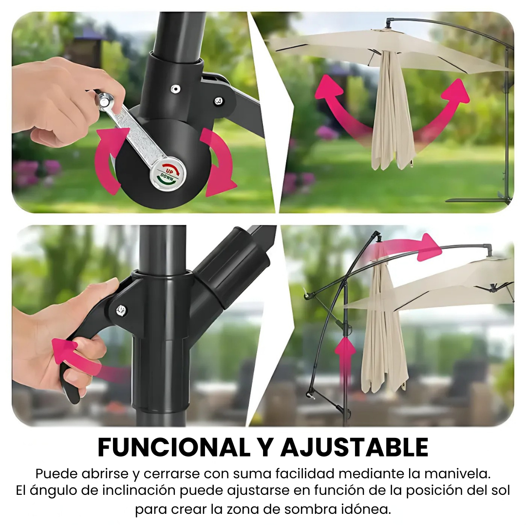 Sombrilla XL con Base incluida