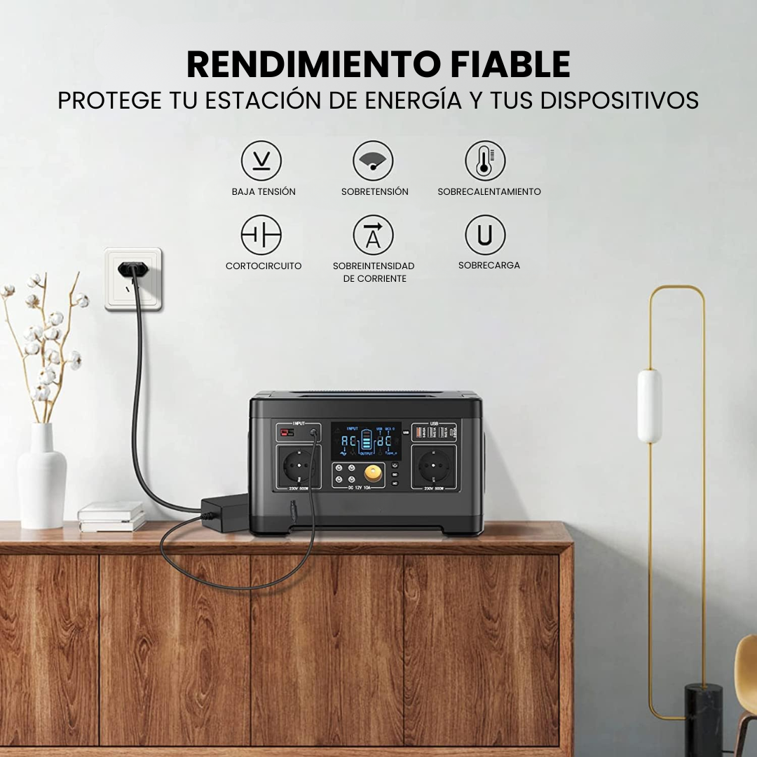 Estación de Energía Portátil P63 | 500 W, 520 Wh