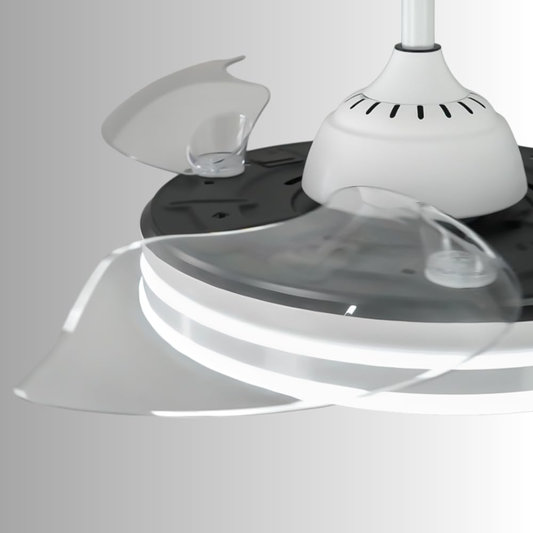 Ventilador Retráctil de Techo con Luz Regulable