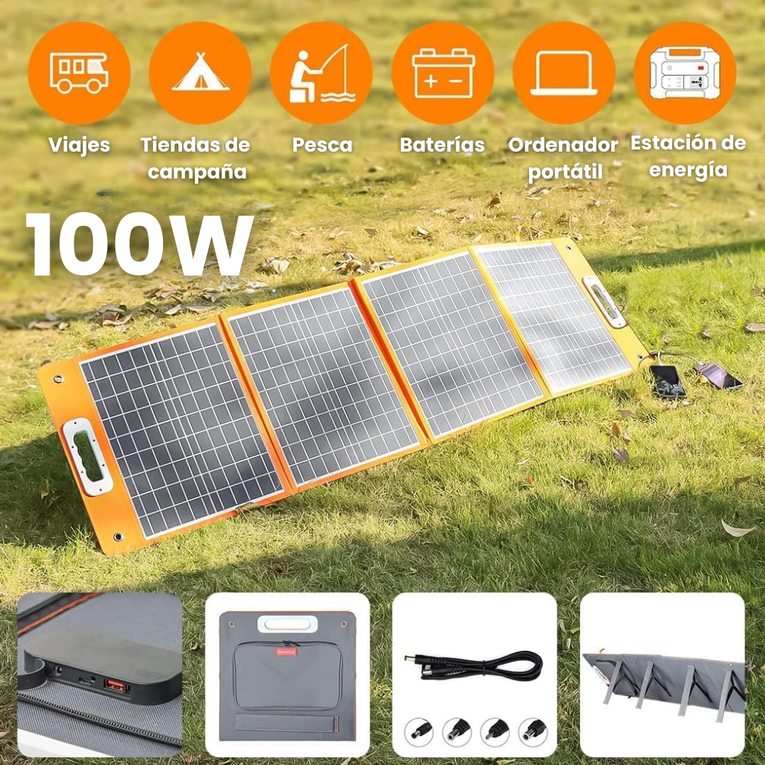 Panel Solar Portátil Plegable TSP100 | 18 V/100 W
