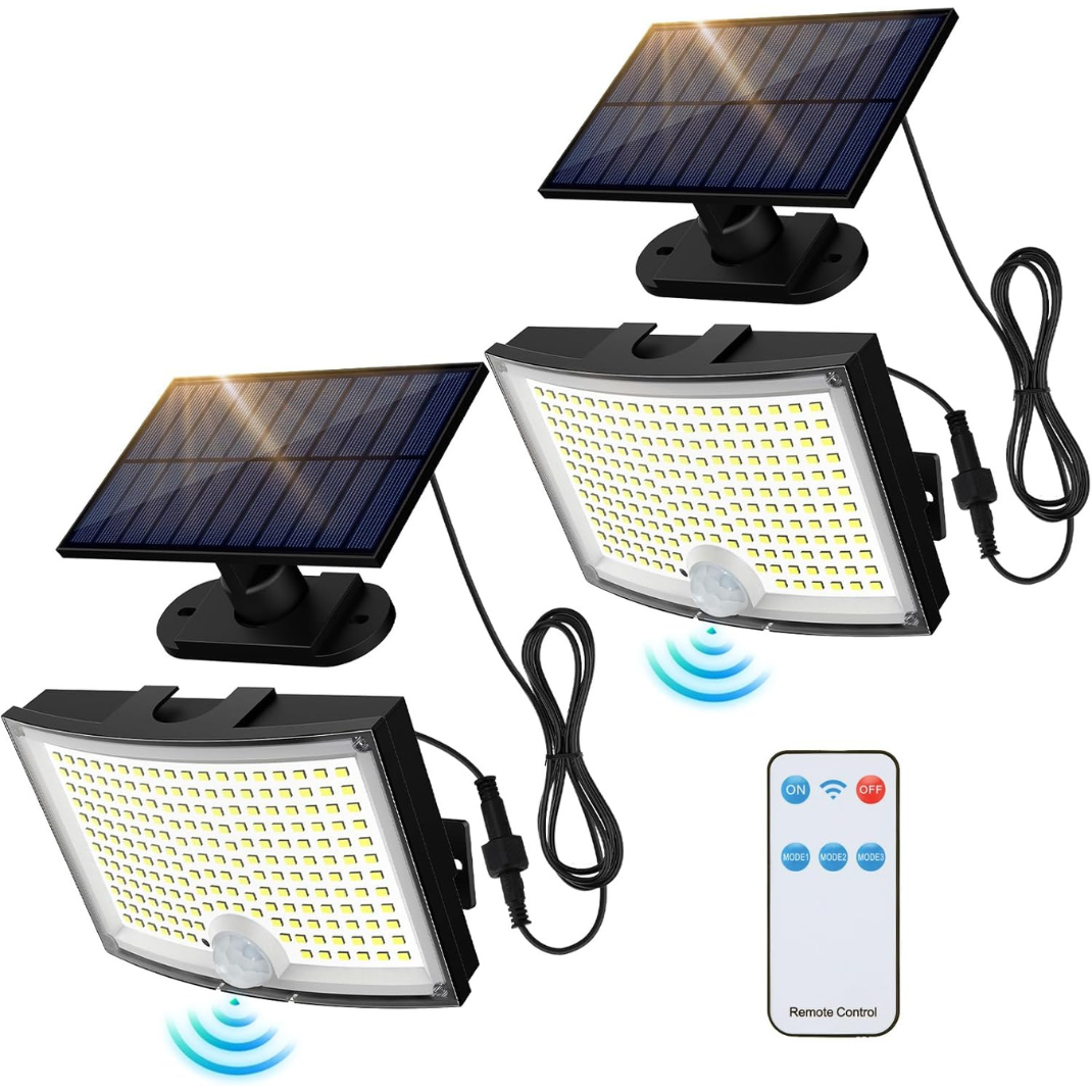 Lámpara Solar para Exteriores con Sensor de Movimiento