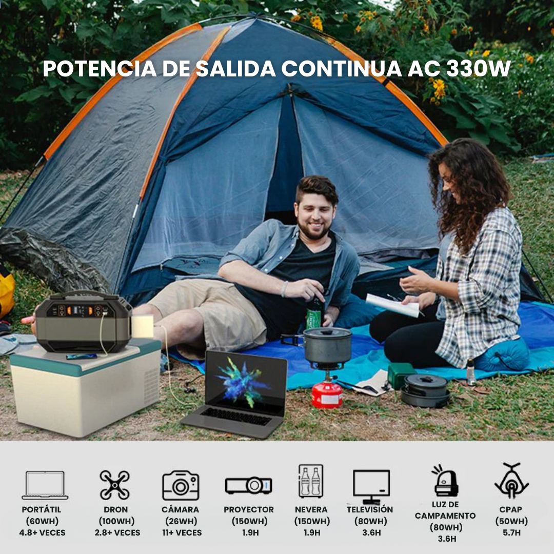 Estación de Energía Portátil P56 de 330 W y 288 Wh