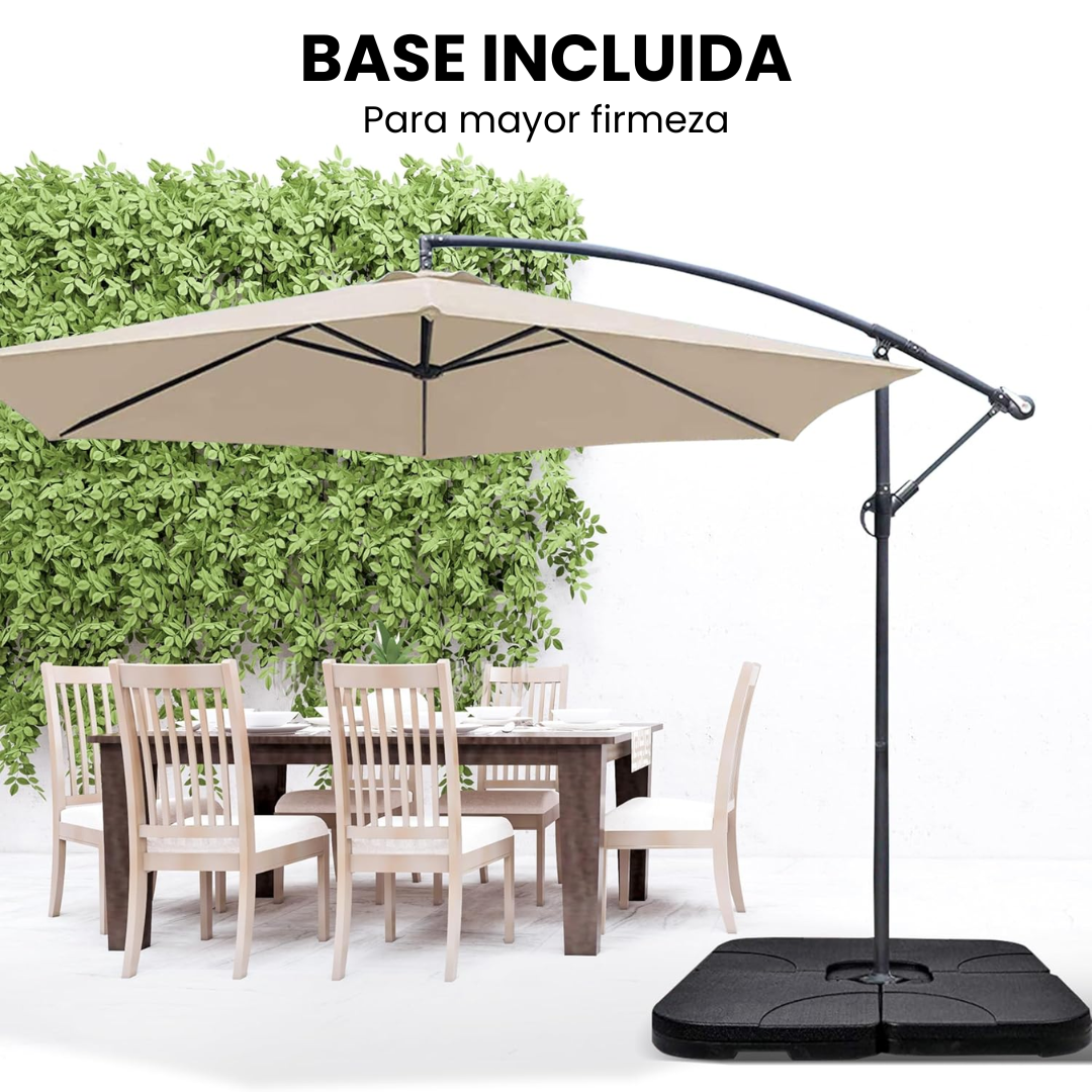 Sombrilla XL con Base incluida