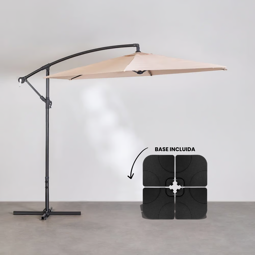 Sombrilla XL con Base incluida