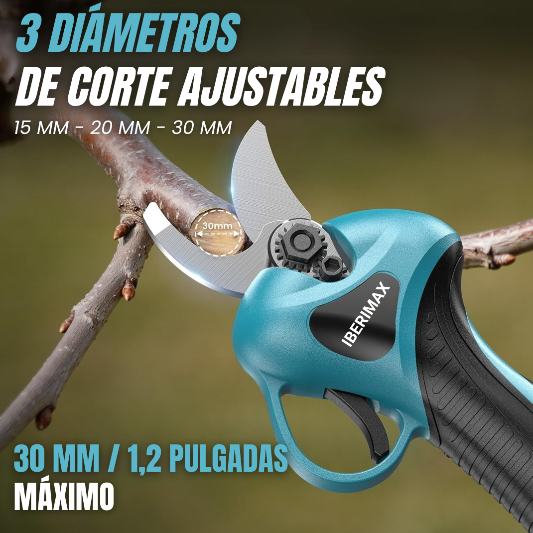 Tijera de Poda Eléctrica Portátil con Pértiga de Extensión
