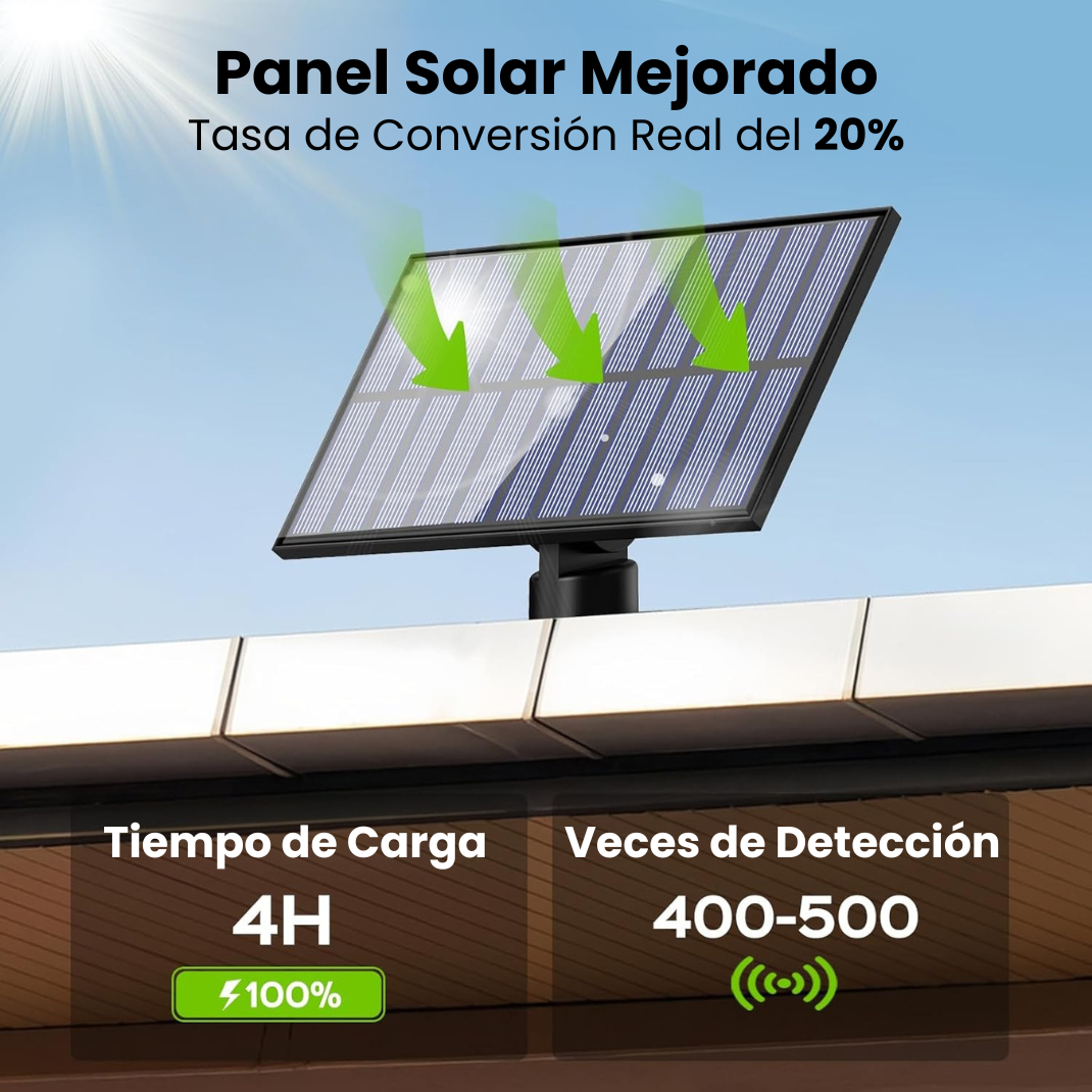 Lámpara Solar para Exteriores con Sensor de Movimiento
