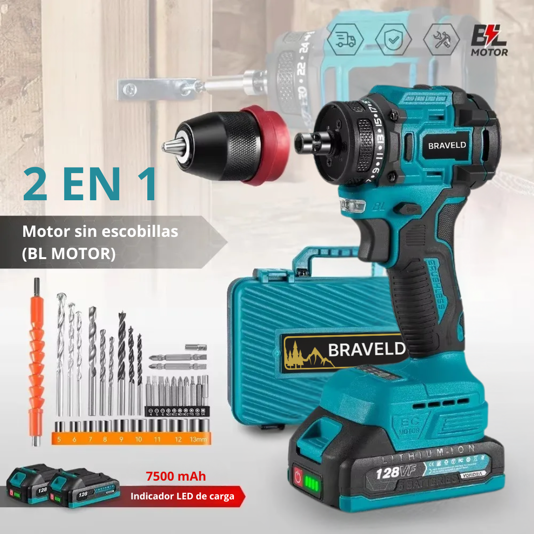 Taladro con Percutor Motor Brushless