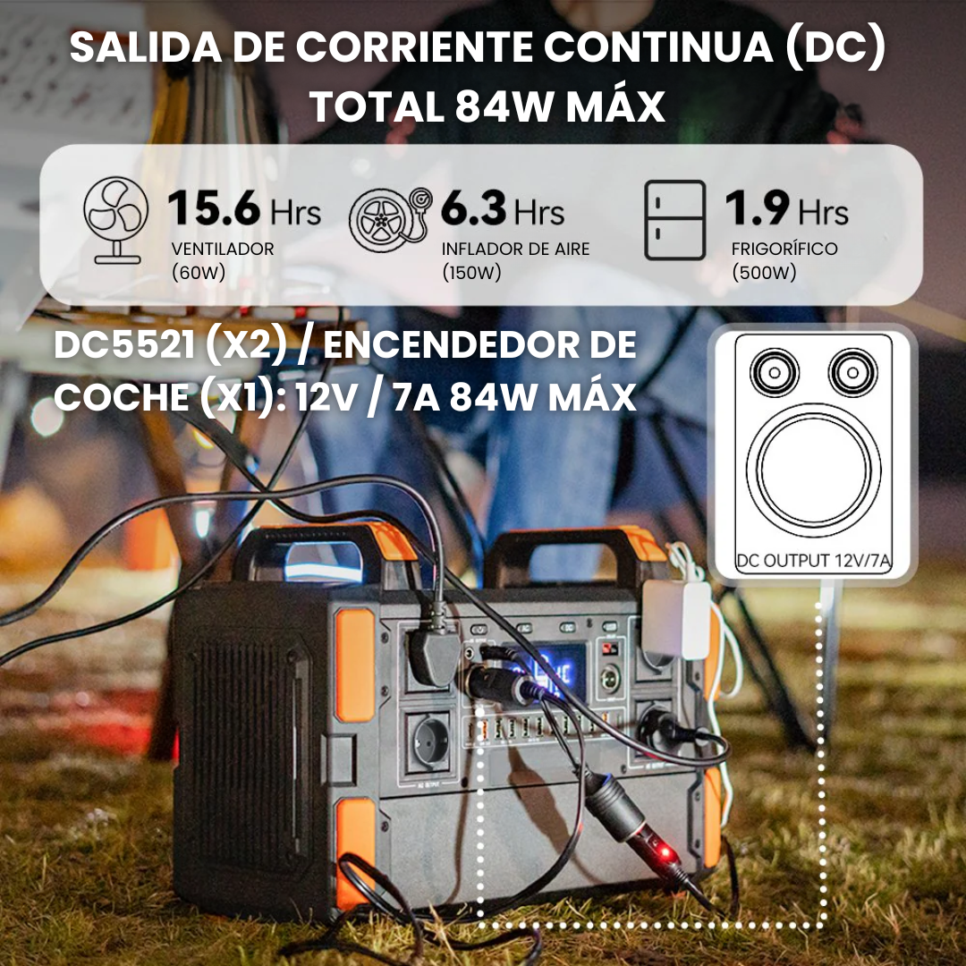 Estación de Energía Portátil F132 | 1000 W, 1048 Wh