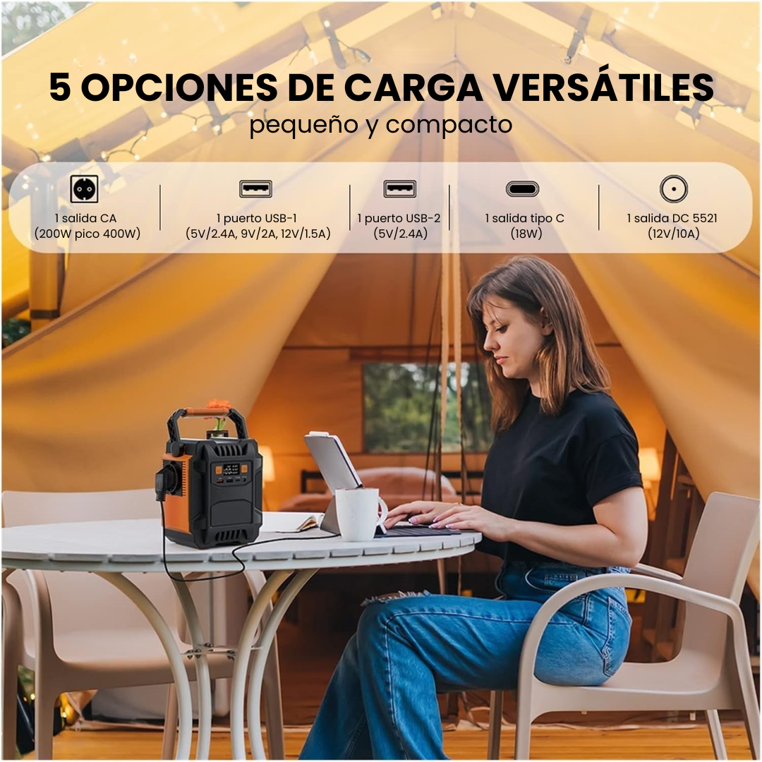 Estación de Energía Portátil A201 | 200 W, 172 Wh/48 000 mAh