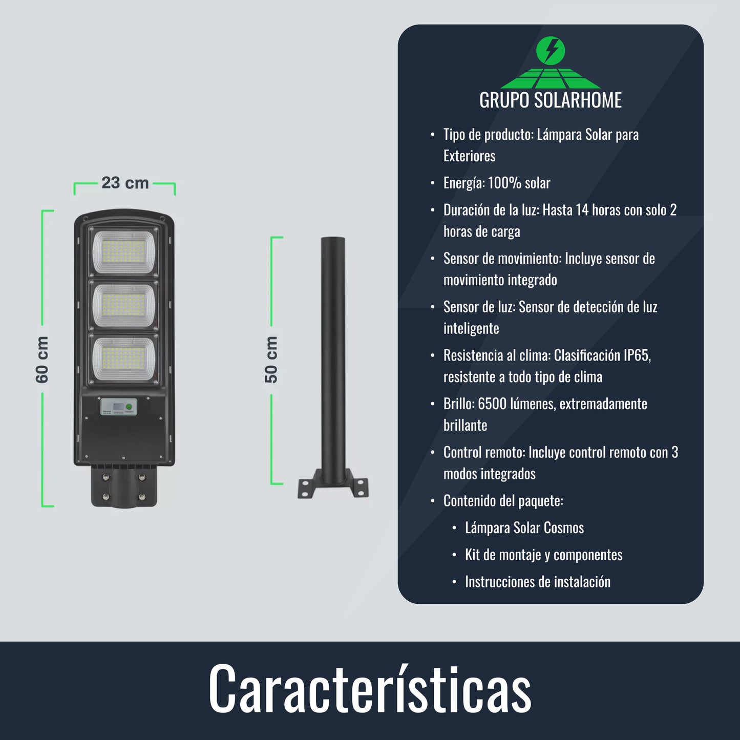 Lámpara Solar Cosmos
