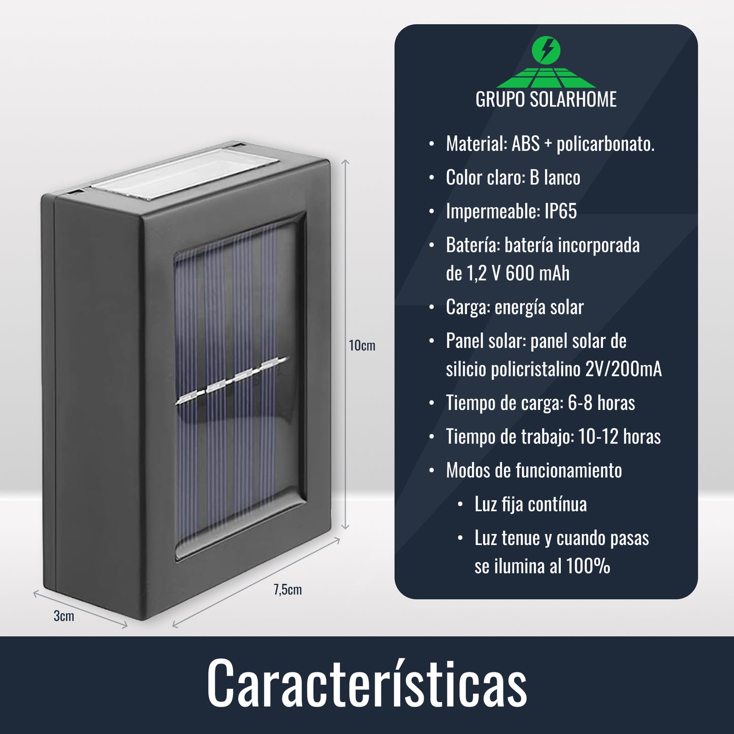 Lámpara Solar Sunny