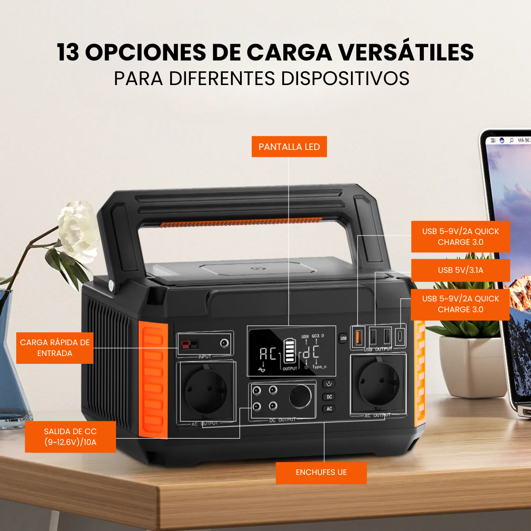 Estación de Energía Portátil P60 | 560 W, 520 Wh