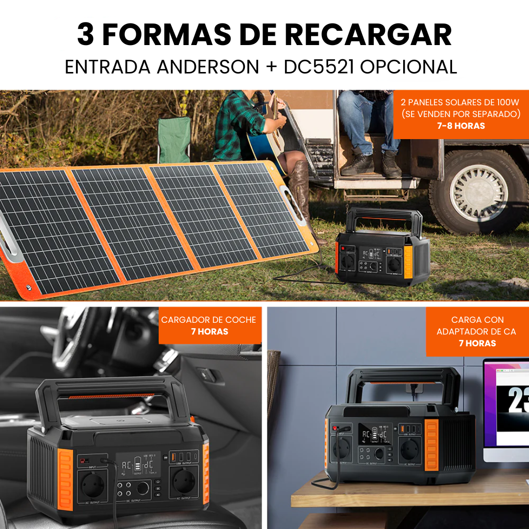 Estación de Energía Portátil P60 | 560 W, 520 Wh