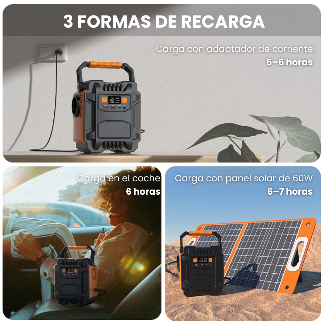 Estación de Energía Portátil A201 | 200 W, 172 Wh/48 000 mAh