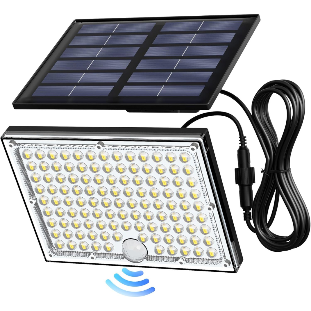 Lámpara Solar para Exteriores con Sensor de Movimiento