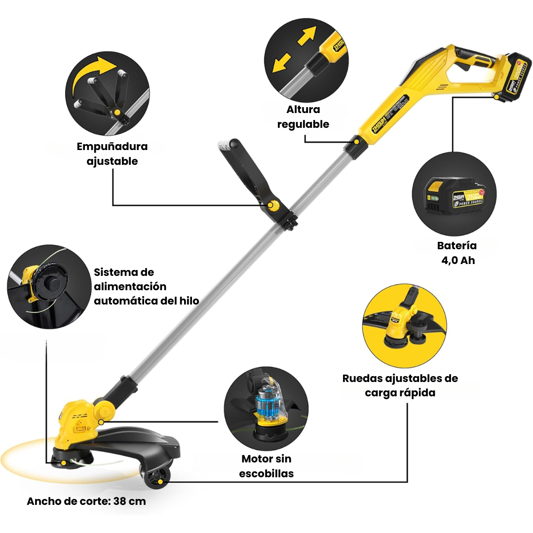 Cortabordes Inalámbrica con Motor Brushless