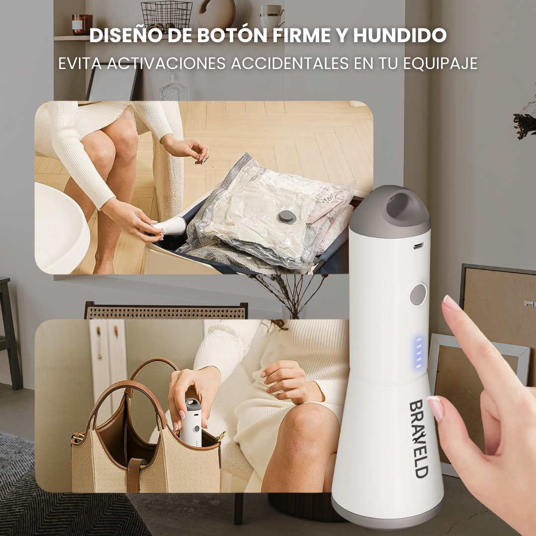 Bolsas al Vacío para Ropa con Bomba Inalámbrica
