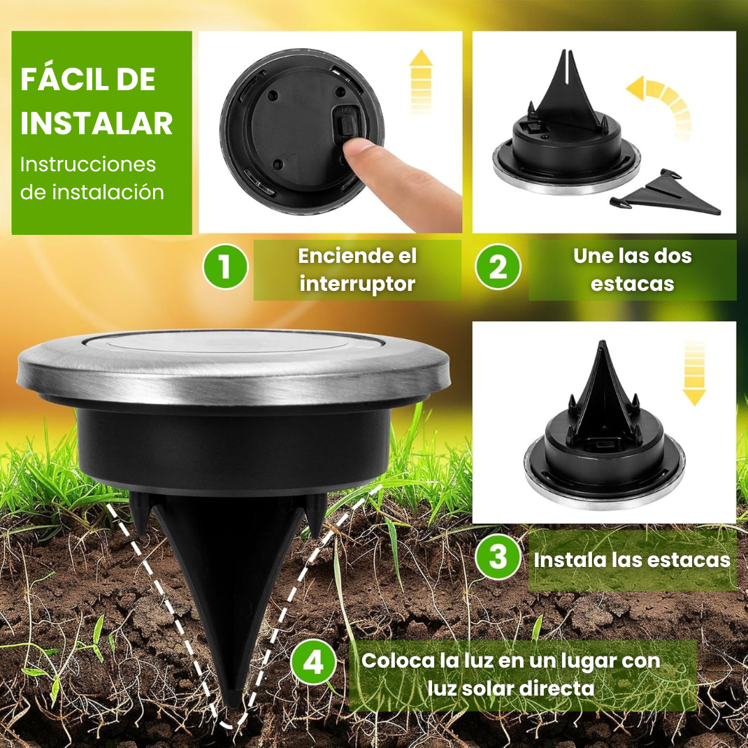 Foco de Jardín de Luz Indirecta