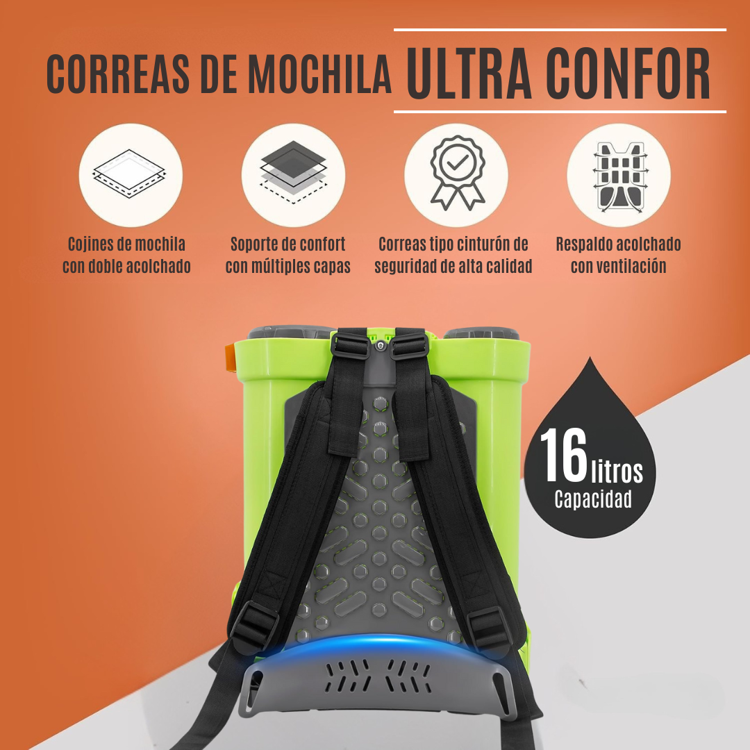 Mochila Pulverizadora a Batería 16L