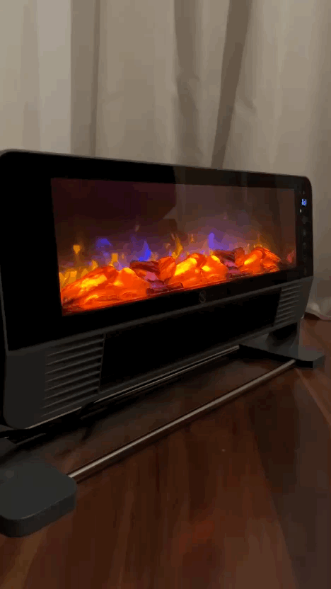 Calefactor Cerámico 2.000w Efecto Chimenea con Mando