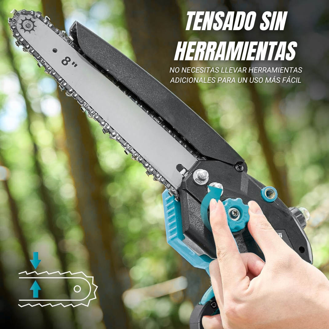 Tijera de Poda Eléctrica Portátil con Pértiga de Extensión