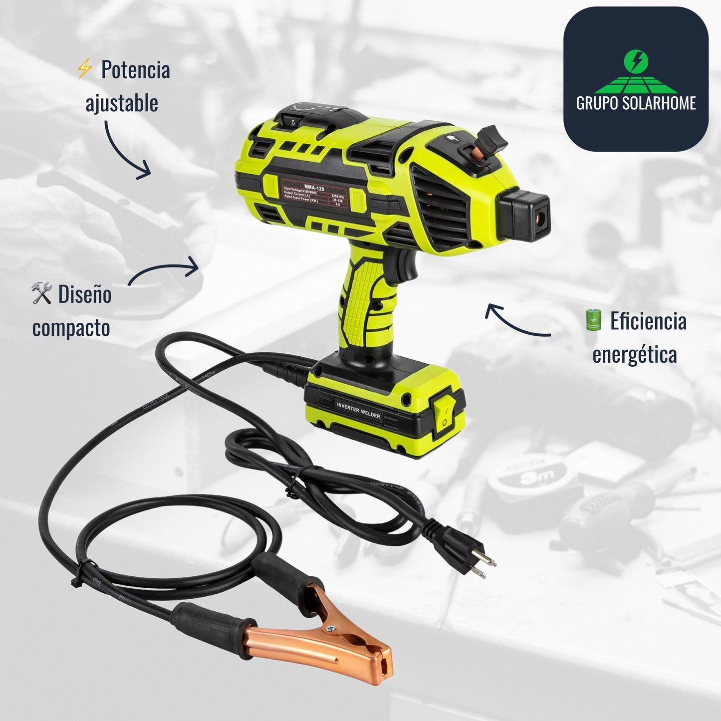 Equipo de Soldadura al Arco Eléctrico de Mano Portátil