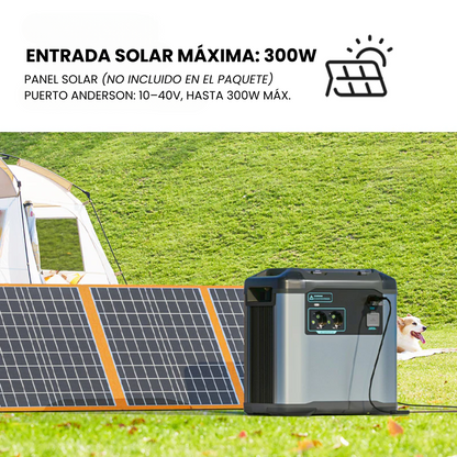 Estación de Energía Portátil P25 Max de 2200 W y 1935 Wh