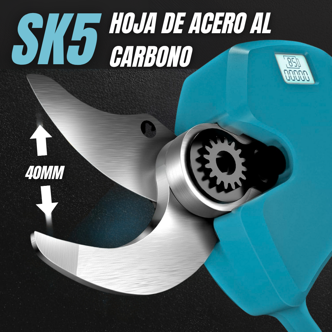 Tijera de Poda y Motosierra eléctrica con pértiga