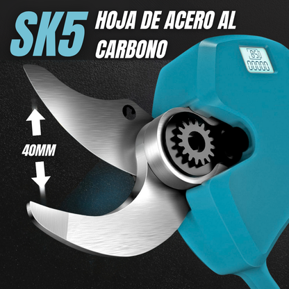 Tijera de Poda y Motosierra eléctrica con pértiga