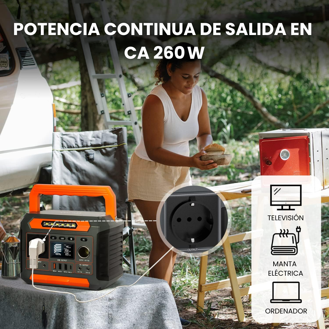 Estación de Energía Portátil P66 | 260 W 288 Wh
