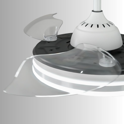 Ventilador Retráctil de Techo con Luz Regulable