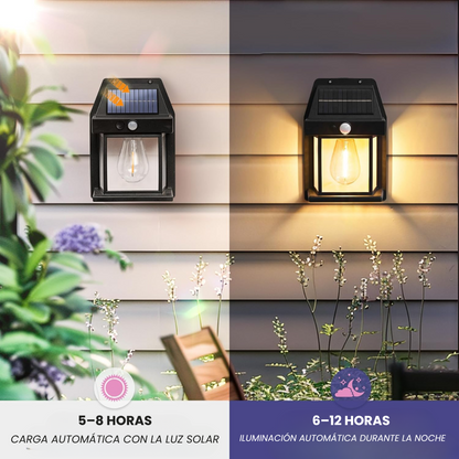 Lámpara Solar de Pared con Sensor de Movimiento