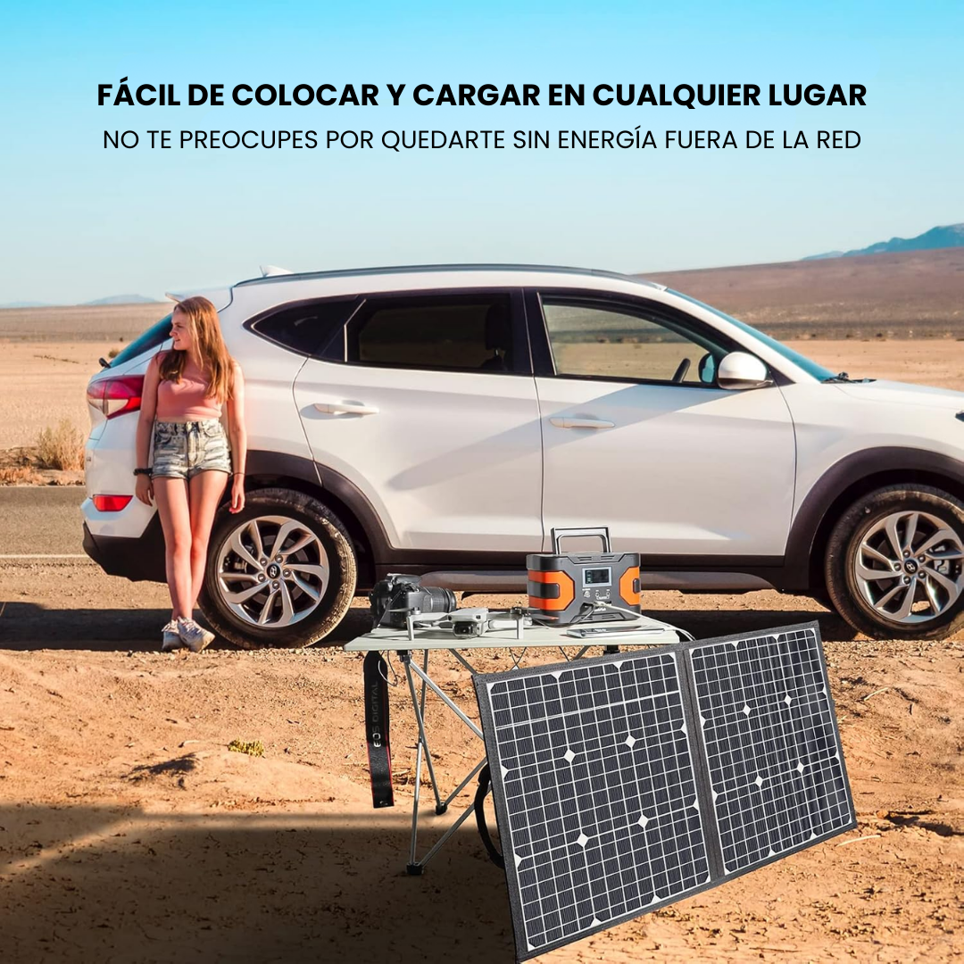 Panel Solar Portátil Plegable SP100 | 18 V/100 W