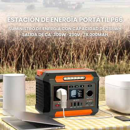 Estación de Energía Portátil P66 | 260 W 288 Wh