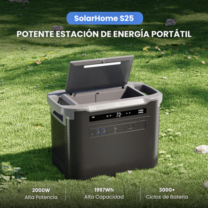 Estación de Energía Portátil S25 | 2000 W, 1997 Wh