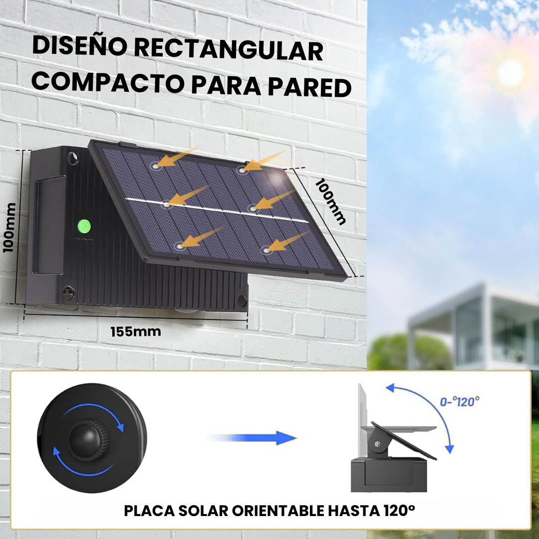 Lámpara Solar de Pared para Exterior
