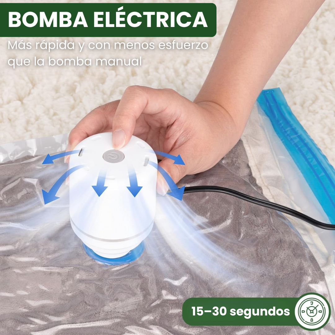 Bolsas al Vacío para Ropa con Bomba Eléctrica