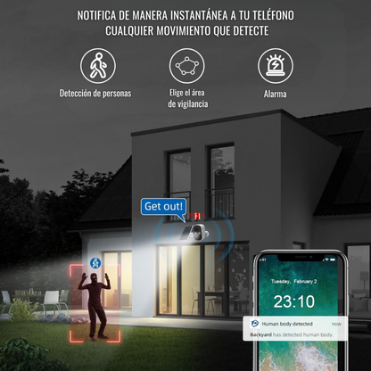 CÁMARA WIFI o SIM DE VIGILANCIA SOLAR 4K 🛜