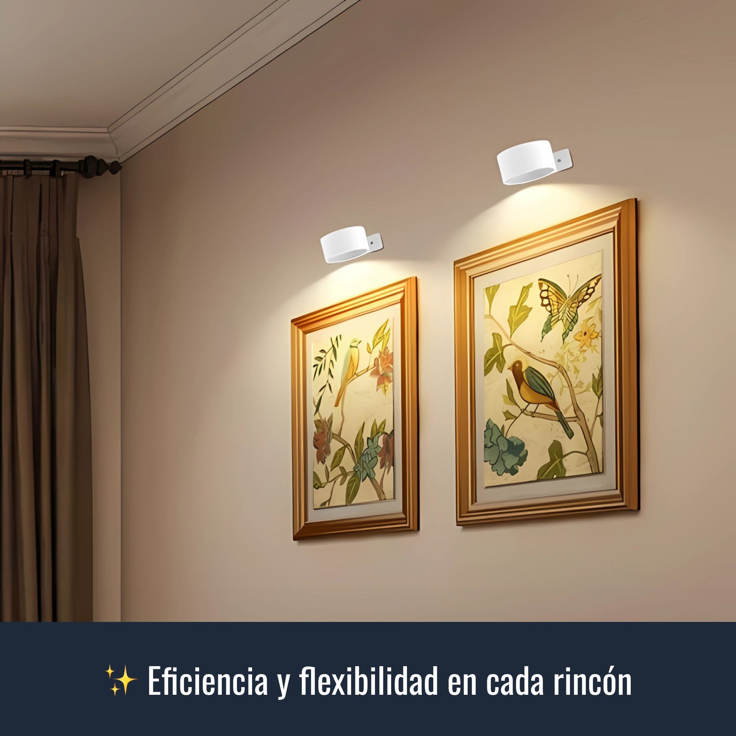 Lámpara de pared recargable