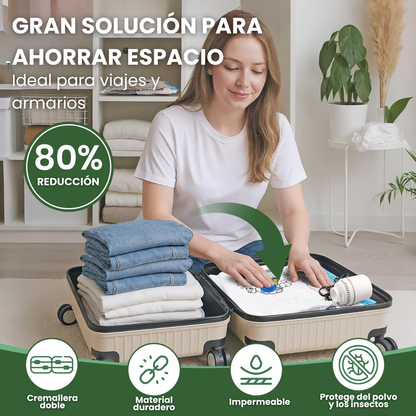 Bolsas al Vacío para Ropa con Bomba Eléctrica