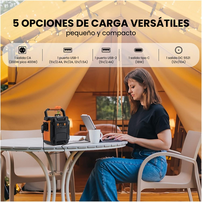 Estación de Energía Portátil A201 | 200 W, 172 Wh/48 000 mAh