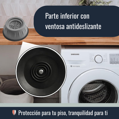 Almohadillas Antivibración para Lavadora y Secadora