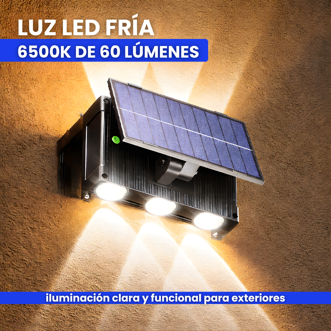 Lámpara Solar de Pared para Exterior