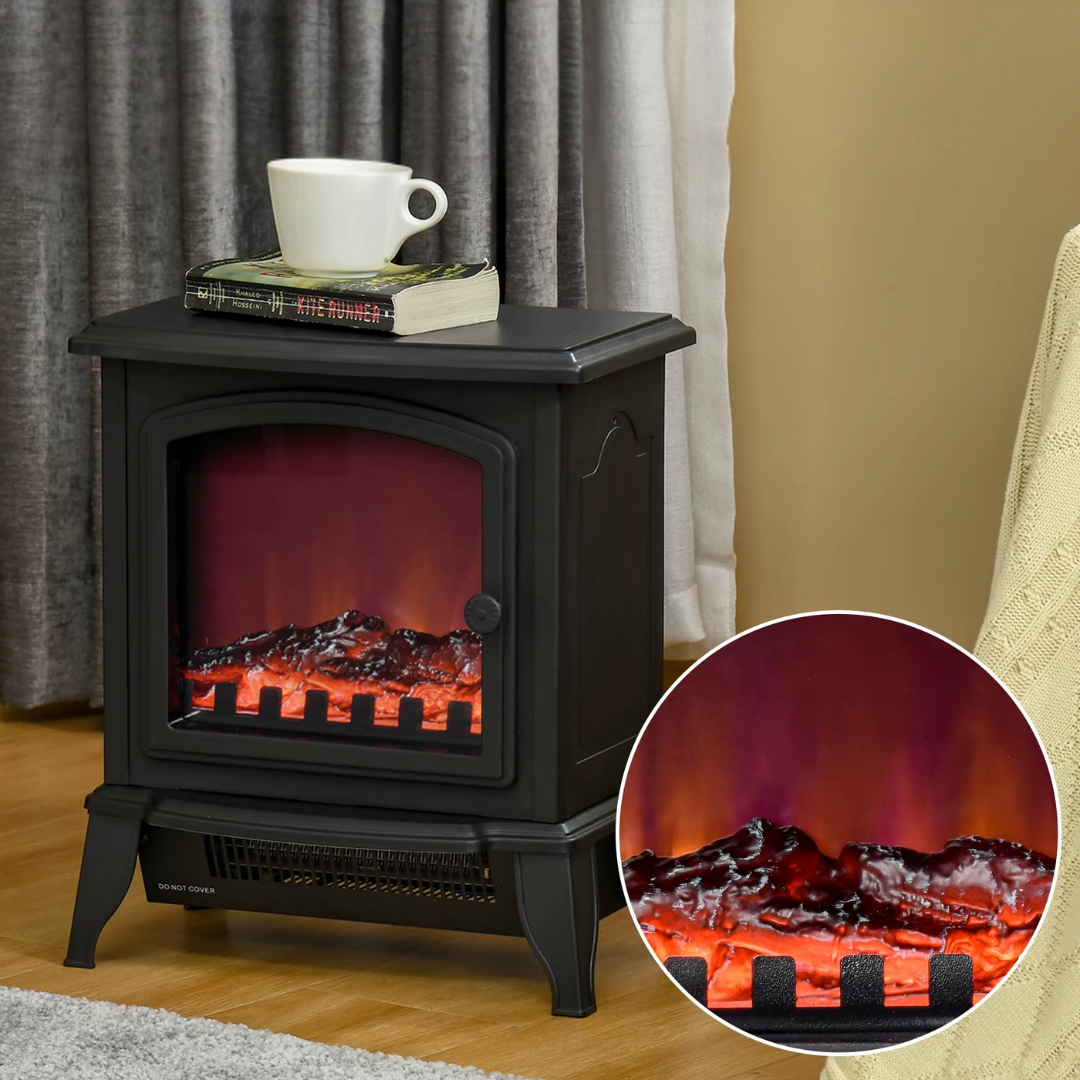 Chimenea Eléctrica 2000W con Efecto de Llama