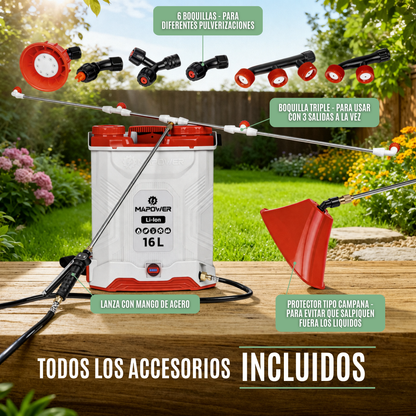 Mochila Pulverizadora a Batería 16L