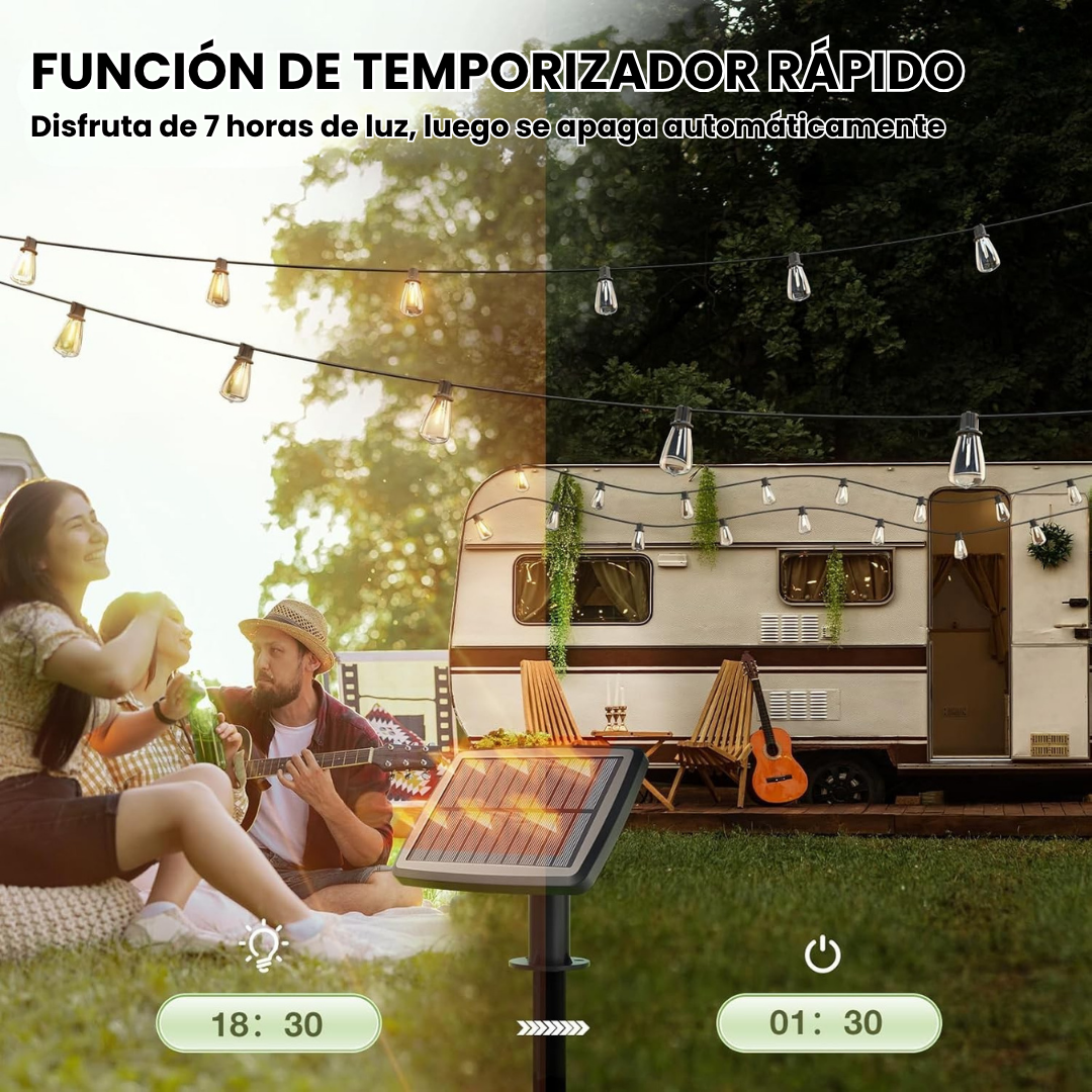 Guirnalda Solar LED de Exterior
