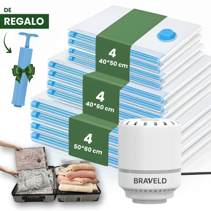 Bolsas al Vacío para Ropa con Bomba Eléctrica