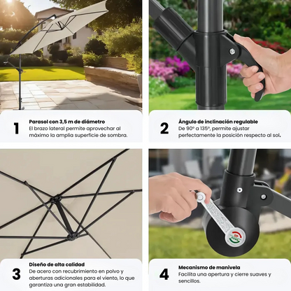 Sombrilla XL con Base incluida