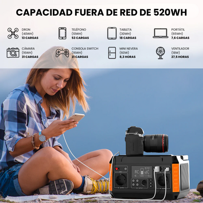Estación de Energía Portátil P60 | 560 W, 520 Wh